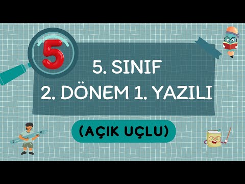 5. SINIF ARAPÇA 2. DÖNEM 1. SINAV | YENİ SİSTEM