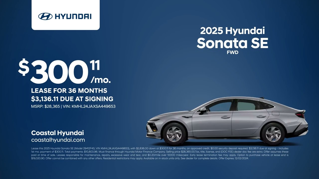 Hyundai Sonata 11/16/2024 4556174