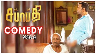 Sabhaapathy Tamil Movie | Best comedy scenes Vol 2 | Santhanam | Preeti Varma | Pugazh
