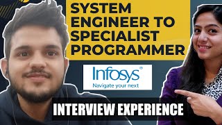 How he become Specialist Programmer at Infosys || Interview Experience