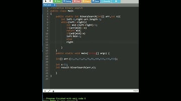Binary search program using Java #coding #java #shortsvideo #developers #programming #coder #program