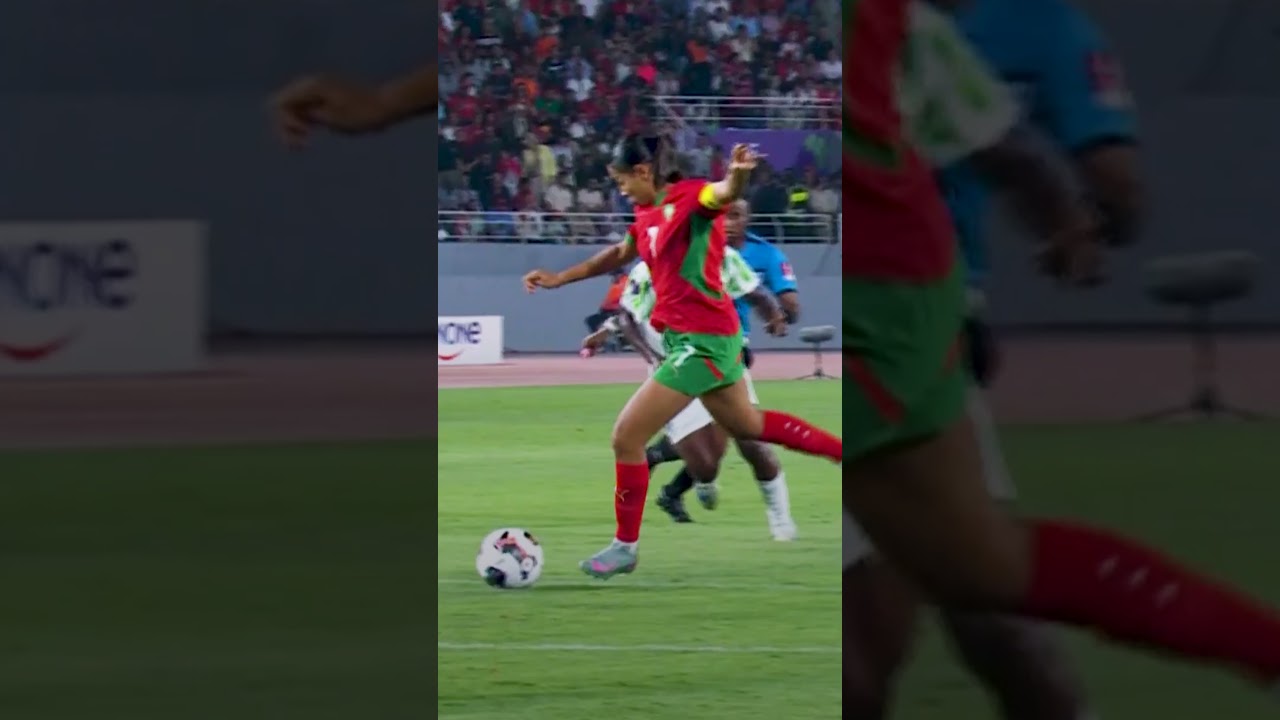 Ghizlane Chebbak’s stunning goal for Morocco. 🇲🇦👌 #TotalEnergiesWAFCON2026