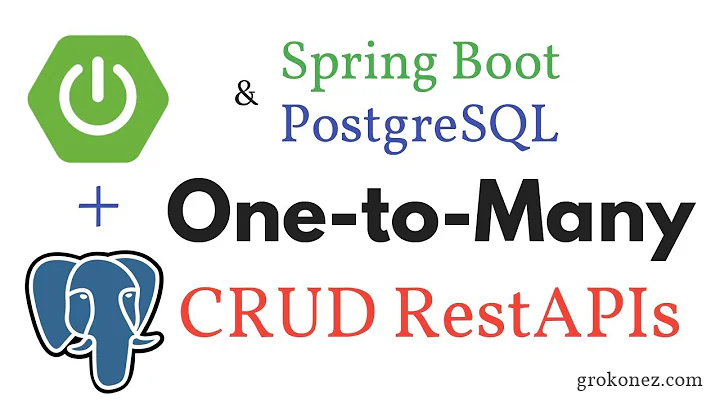 Spring JPA/Hibernate One-to-Many Association + PostgreSQL | SpringBoot CRUD RestAPIs
