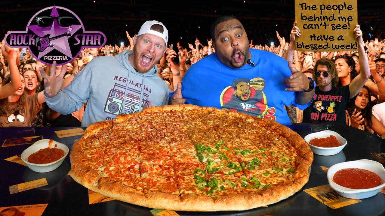 30-ДЮЙМОВАЯ ПИЦЦА «РОК-ЗВЕЗДА» | КОМАНДНЫЙ ПИЦЦЕРИЙНЫЙ ЧЕЛЛЕНДЖ С @BigBellyBob