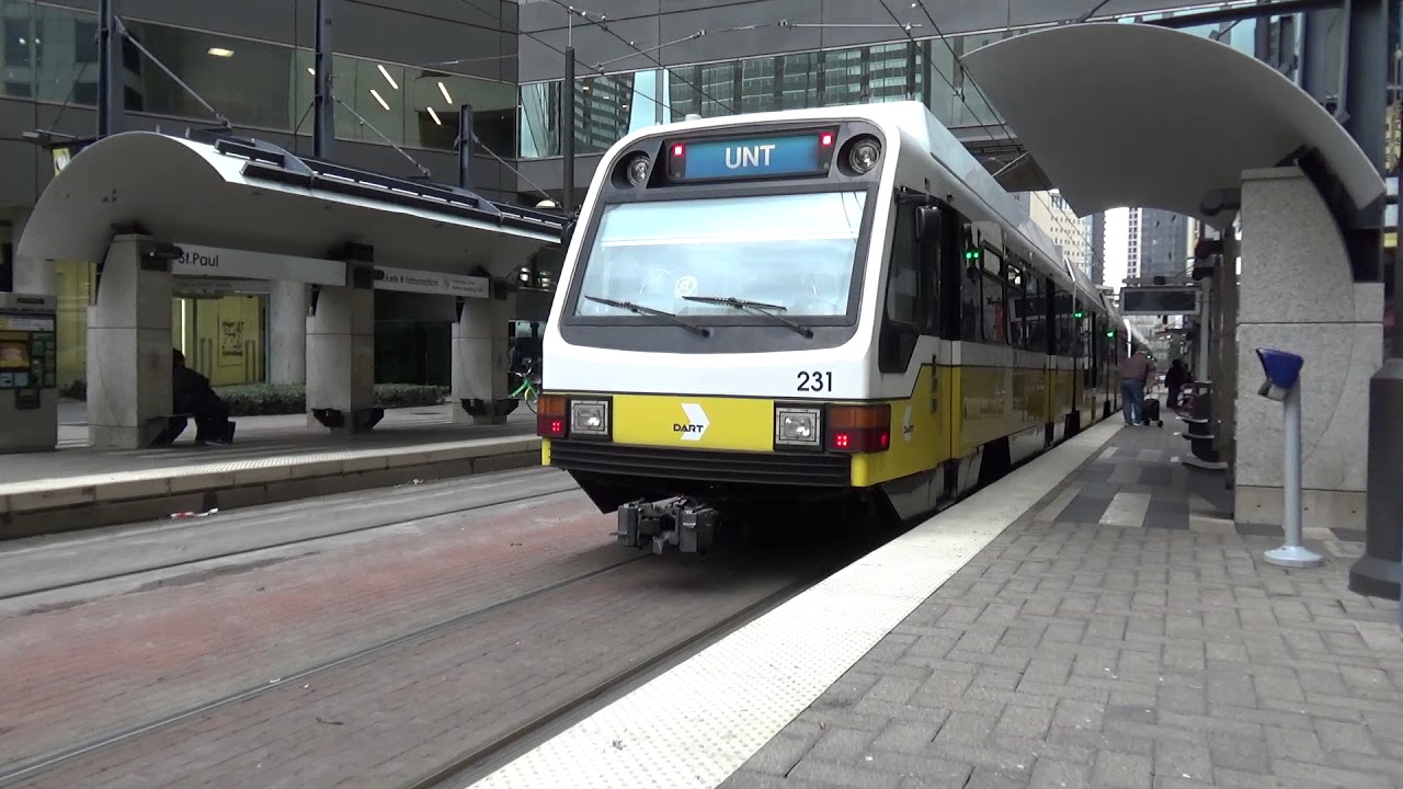 DART Train Action at St. Paul Station YouTube