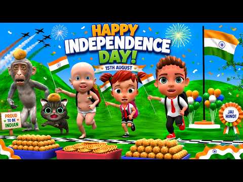 चिंटू-चिंकी का 15 अगस्त | chintu chinki cartoon | desi comedy video | cs bisht | pagal babu comedy
