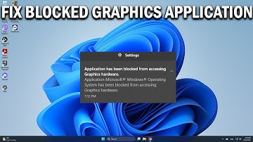 How To Fix Application Has Been Blocked From Accessing Graphics Hardware in Windows 11 & 10