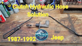 Clutch Hydraulic Hose for 1987- 1992 Jeeps with Internal Slave Bearing from Advance Adapters #jeepxj