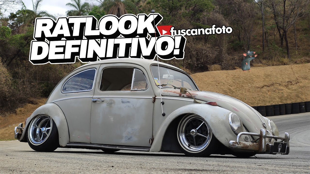 O RATLOOK DEFINITIVO! FUSCA 1965 SEGUE À RISCA OS PRINCIPIOS DO ESTILO E ANDA ARRASTANDO POR AI