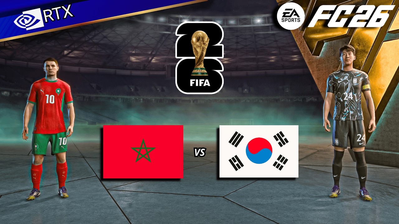 ФК 26 - Марокко против Южной Кореи, с участием Хакими и Сона | Чемпионат мира по футболу FIFA 202...