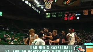 Uab Mens Basketball Vs. Auburn Montgomery Highlights