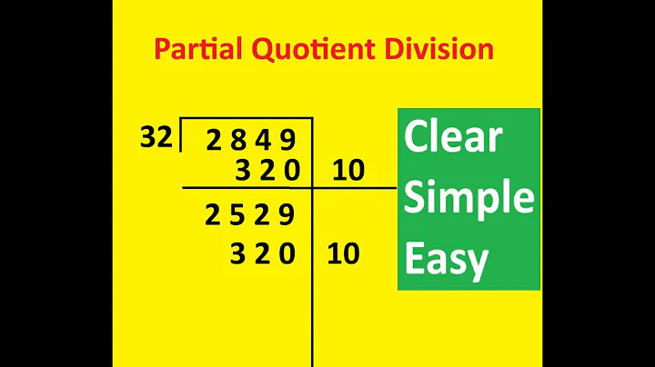 Partial Quotient Division (Everyday Math Grade 4/5) - Parent Homework Help