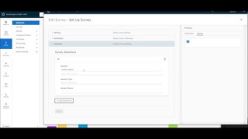 Setting up User Surveys in Workspace ONE Intelligence