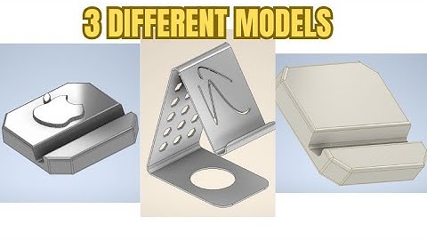 INTRODUCTION OF 3 DIFFERENT PHONE HOLDER MODELS | AUTODESK İNVENTOR & SOLİDWORKS