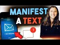 How to Manifest a Text From a Specific Person | Law of Attraction Secrets [This Really Works!!]