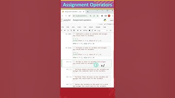5 - What are Assignment Operators | Python Coding