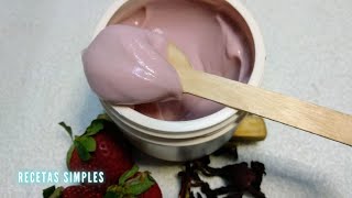 Frutillas/Hibisco crema cuerpo y rostro // Recetas Simples