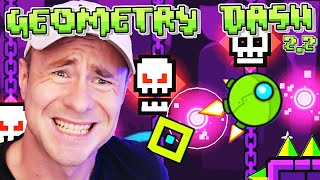 How many 'GEOMETRY DASH 2.2 LEVELS' can I complete in 100 lives?