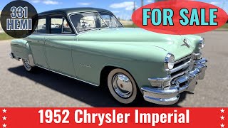 1952 Chrysler Imperial 4 Door Sedan * ORIGINAL CAR * FOR SALE * #usa #chrysler #mopar 1952 Chrysler Imperial For Sale