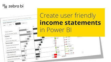 How to create user-friendly income statements in Power BI [QUICK GUIDE]  || Zebra BI Knowledge Base