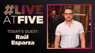 Broadway.com #LiveatFive with Raúl Esparza of SEARED