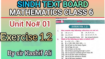 Identify Different Types of Sets | Set Symbols Explained ✨ | Exercise 1.2 | Math Grade 6