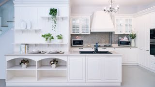 [Tủ Bếp CASTA]  CALAMATTE WHITE MẪU TỦ BẾP MÀU TRẮNG CỔ ĐIỂN THANH LỊCH - KITCHEN CABINET REVIEW