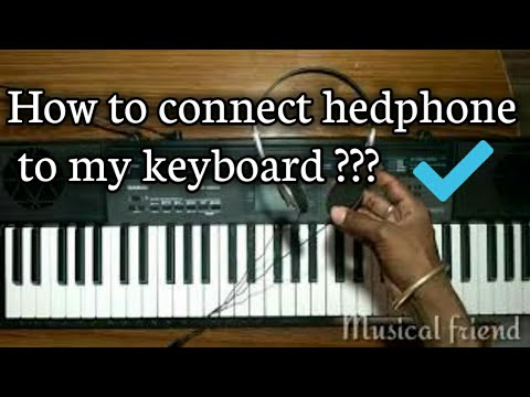 How connect headphone to keyboard -