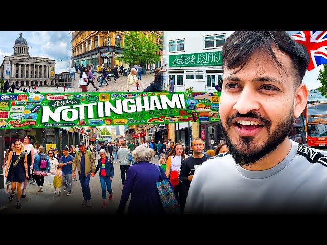 A day out in Nottingham 🇬🇧 Struggling to find any Pakistani area 🇵🇰😳 class=