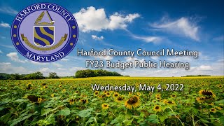 FY23 Budget Public Hearing - May 4, 2022