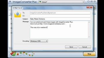 How to send images by email using ImageConverter Plus