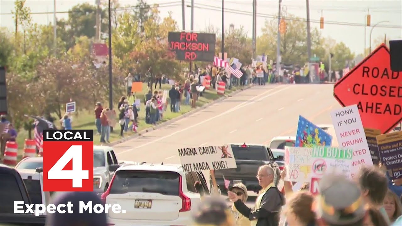 Residents gather in Ann Arbor for ‘No Kings’ protest