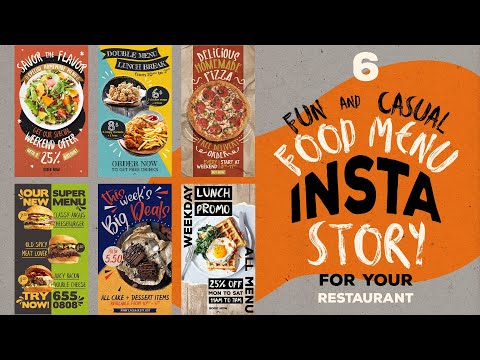 Fun Casual Food Menu Instastories, a Social Media Template by BlueRobinStudio (Thumbnail 2 of 6)