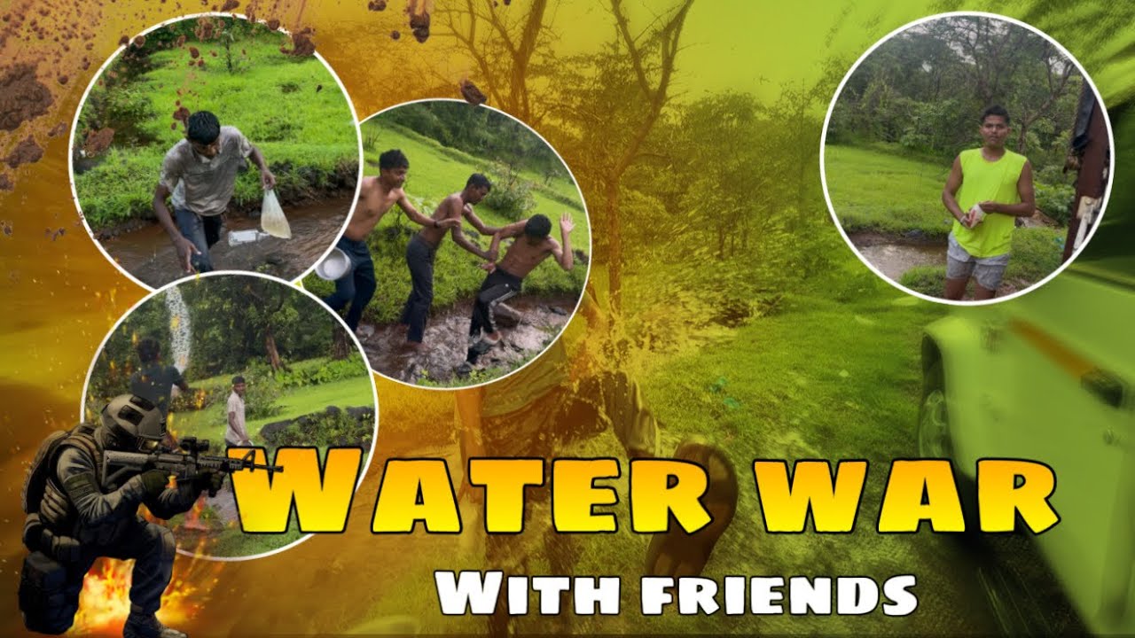 Water war with friends 🤣