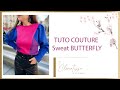 Tuto couture sweat butterfly