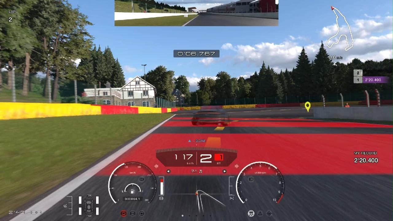 PS5 그란 투리스모 7 랩타임 챌린지 스파코스 골드 도전