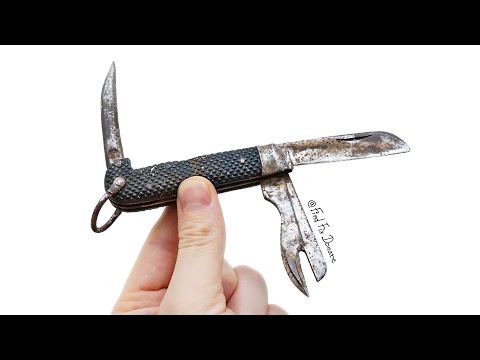 Old Rigging Pocket Knife Restoration - Sheffield England