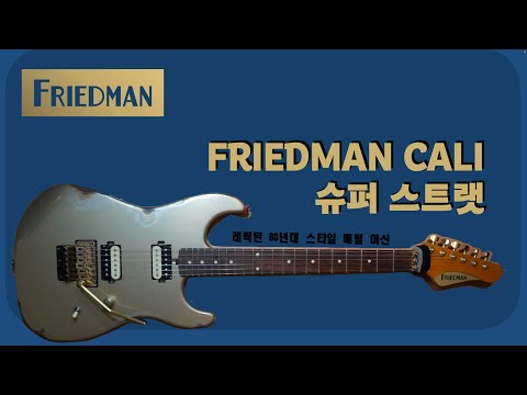 Friedman Cali Demo 그로버 잭슨이 참여한 부티크 잭슨스타일 기타