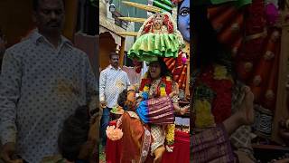 Rakesh Bonam Anna🥰🔱Yellamma thali blessings small girl atBalkampet 🕉️📿 viral shorts😍popular videos🙏😱