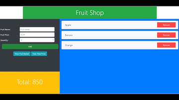 Fruit Shop In JavaScript With Source Code | Source Code & Projects