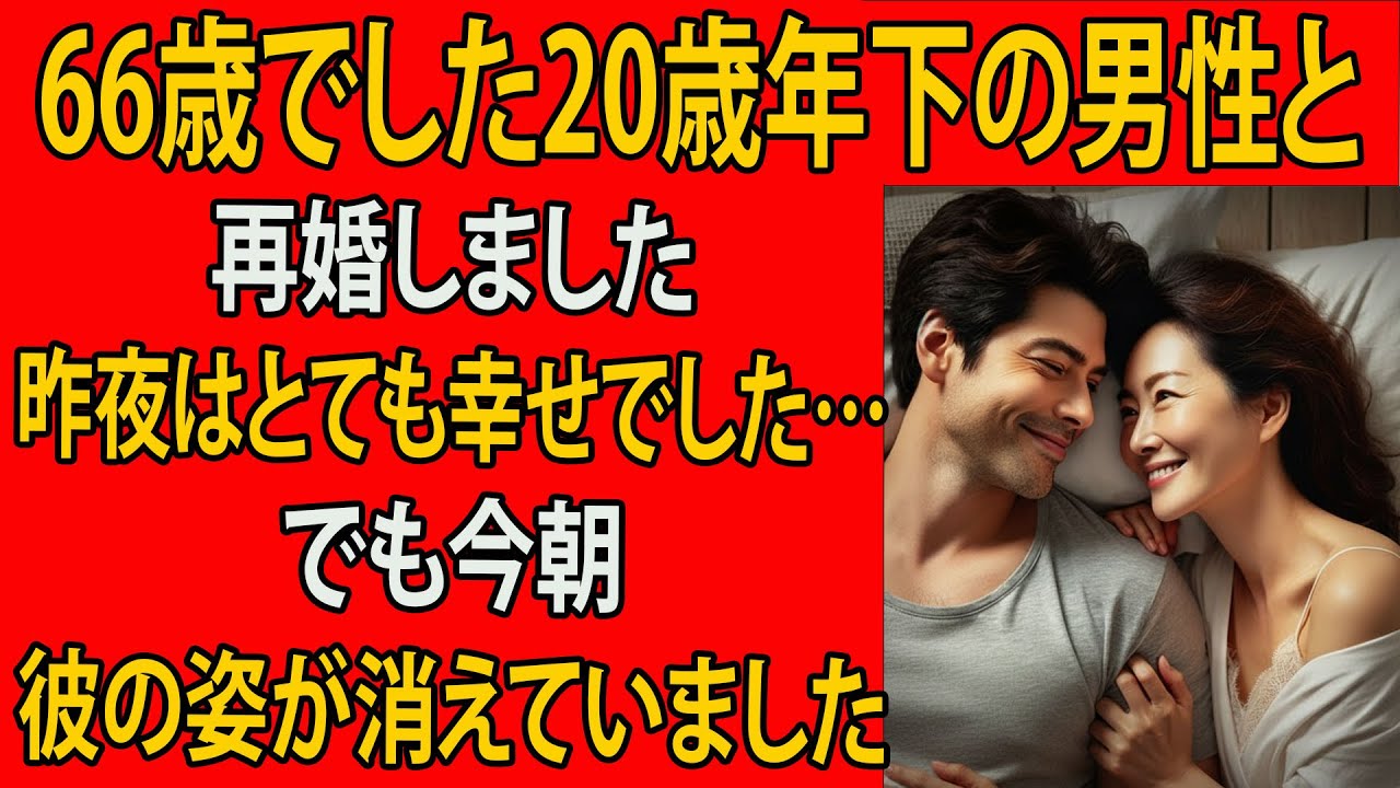 【シニア恋愛】「夜が怖いです。夫は毎晩、よからぬことばかり考えるんです……」60代の女性が20歳年下の年下男性と再婚しました。その後に待っていた衝撃の展開とは――。