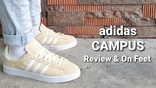 ADIDAS CAMPUS (MIST SUN/WHITE) from SNEAKPEEK - REVIEW and ON FEET | Sneakers Yo