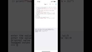 Swap two variables in python