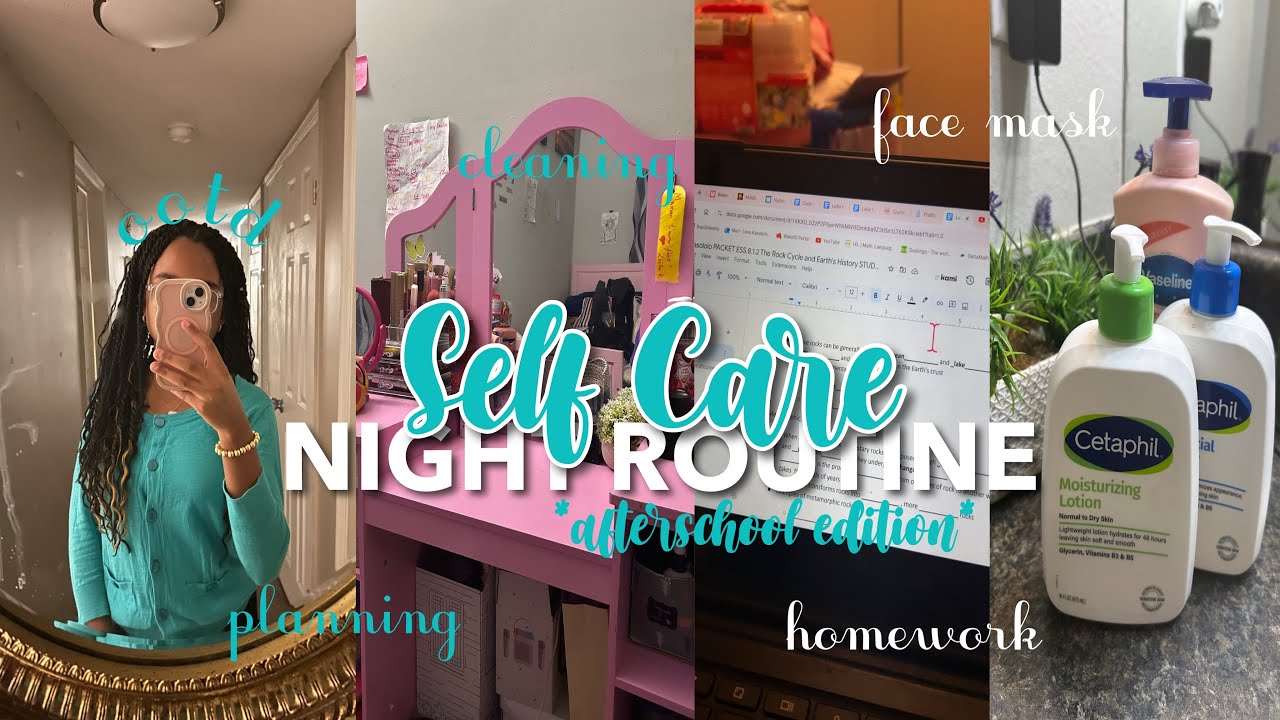 MY SELF CARE NIGHT ROUTINE ☆ chitchats, cleaning, ootd, content planning, homework, facemask, etc