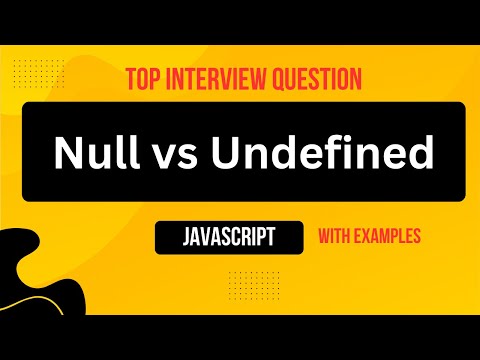 Null vs Undefined | Top JavaScript Interview Question! #javascript #null #undefined #ranjnacodes