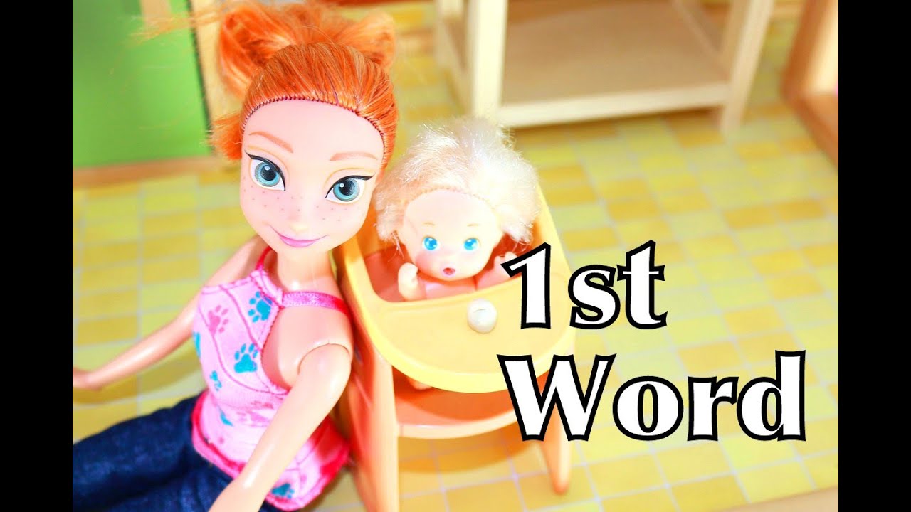 barbie baby 1st word in little tikes high chair toy youtube
