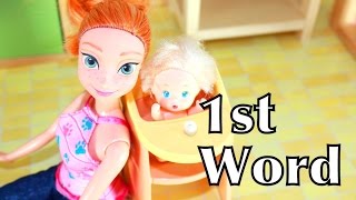 Barbie Baby 1st Word In Little Tikes High Chair Toy