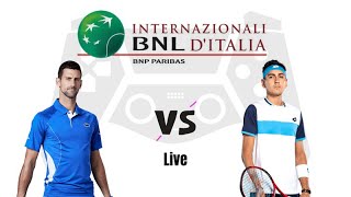 Novak Djokovic vs Alejandro Tabilo | Rome 2024 Live Match Today
