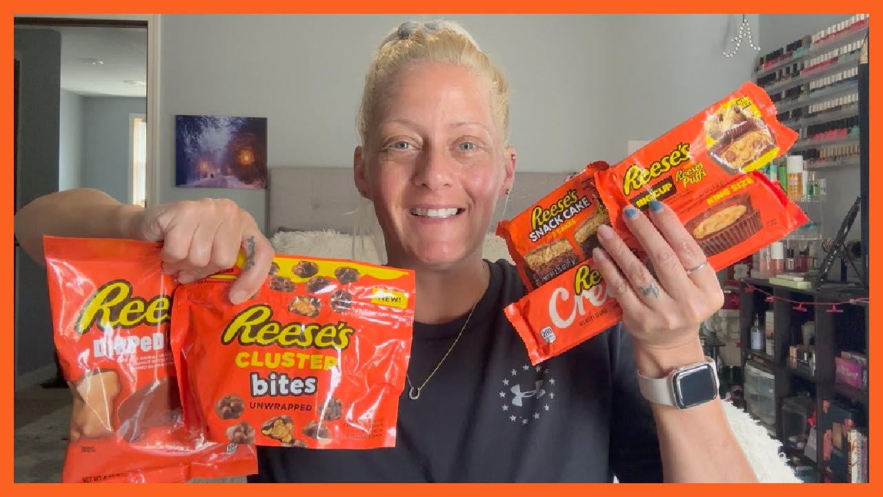 EATING REESE'S PEANUT BUTTER TREATS 5 DIFFERENT KINDS MUKBANG | Angie's ...