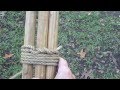 How to Tie a Tripod Lashing (with Plain Turns)